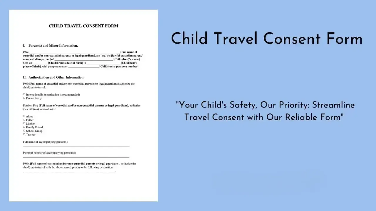 Custody documents or notarized written consent from the other parent.