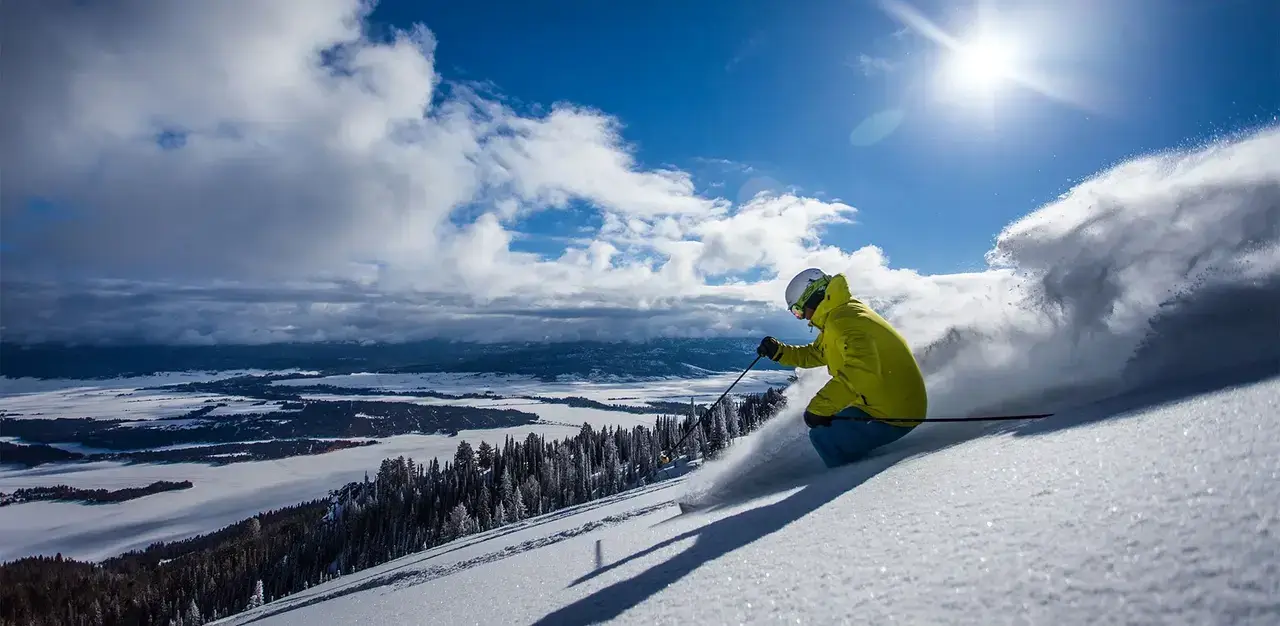 Skiing or Snowboarding at Idaho's Resorts